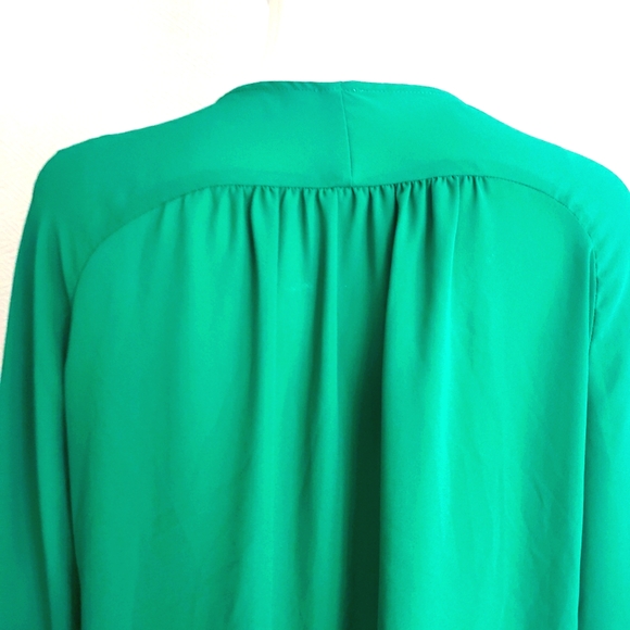 Pimke Zipped V-Neck Blouse - Picture 5 of 9